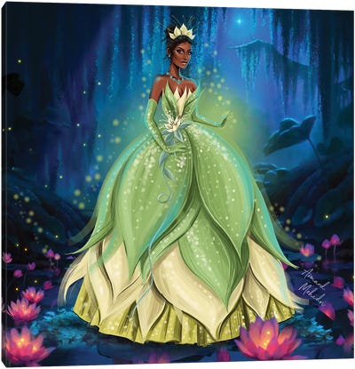 Tiana Canvas Art Print - Other Animated & Comic Strip Characters
