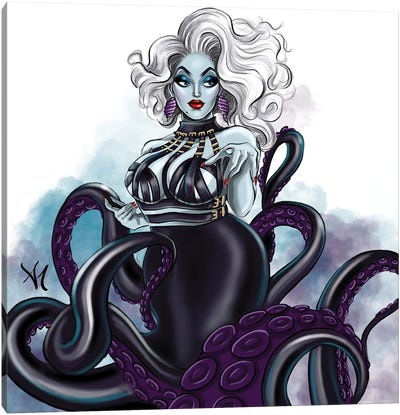Ursula Canvas Art Print - The Little Mermaid