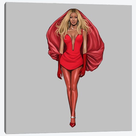 Beyoncé - Renaissance V Canvas Print #MHD129} by Armand Mehidri Canvas Wall Art