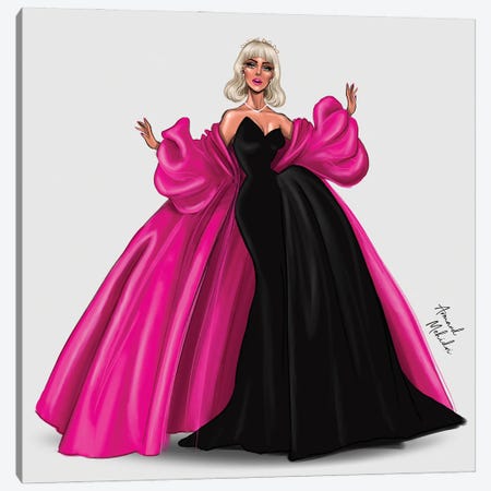 Lady Gaga, The Met Ball 2019 Canvas Print #MHD14} by Armand Mehidri Canvas Art Print