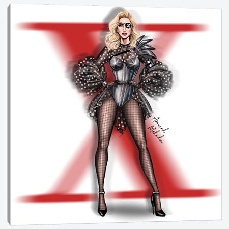 Madonna, Madame X Canvas Print #MHD16} by Armand Mehidri Art Print