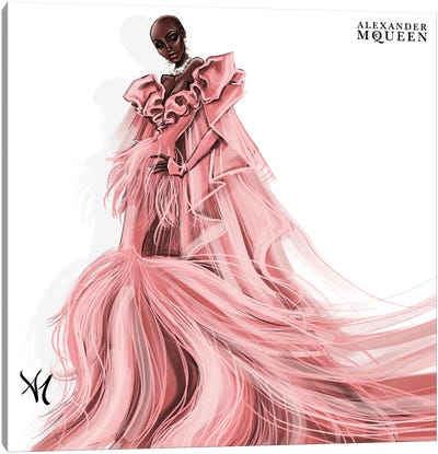 Alexander McQueen Canvas Art Print - Dress & Gown Art