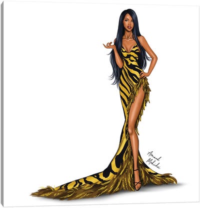 Aaliyah Canvas Art Print - Art by Middle Eastern Artists