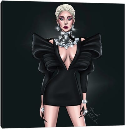 Lady Gaga Canvas Art Print - Armand Mehidri
