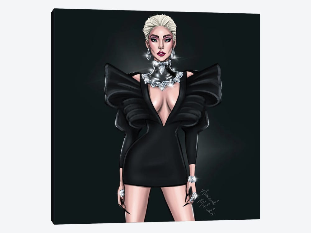 Lady Gaga by Armand Mehidri 1-piece Canvas Art Print