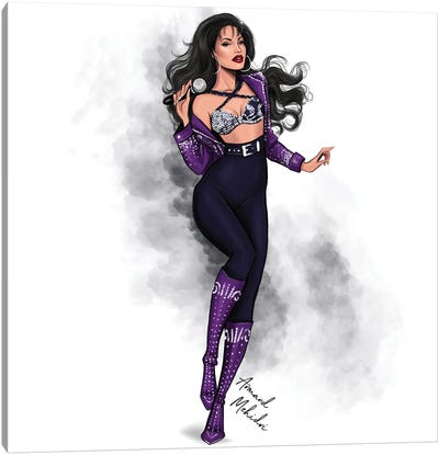 Selena Canvas Art Print - Art by Middle Eastern Artists