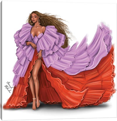 Beyonce, Spirit Canvas Art Print - Fashion Illustrations