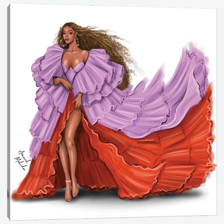 Beyonce, Spirit Canvas Print #MHD55} by Armand Mehidri Art Print