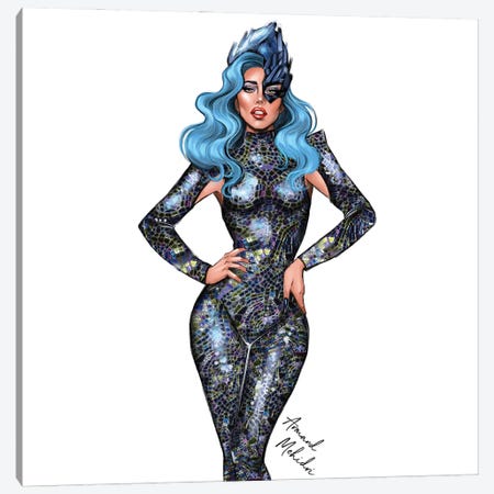Lady Gaga, Enigma Canvas Print #MHD56} by Armand Mehidri Canvas Art Print