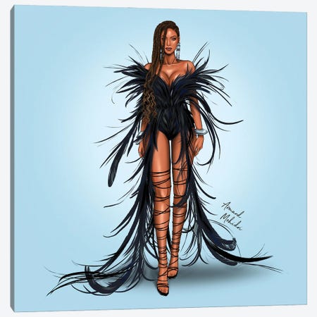 Beyonce, Black Is King Canvas Print #MHD60} by Armand Mehidri Art Print