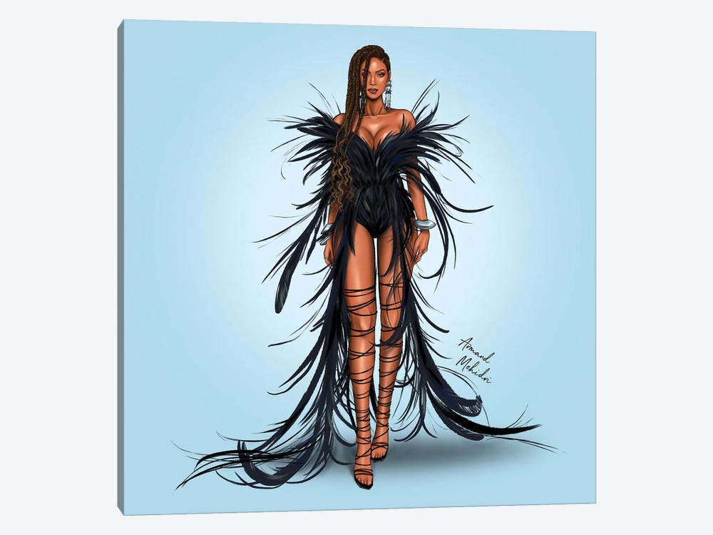 Beyonce, Black Is King by Armand Mehidri 1-piece Canvas Art Print