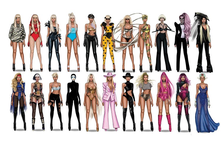 Lady Gaga Videography by Armand Mehidri wall art