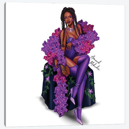 Rihanna Savage Fenty Canvas Print #MHD92} by Armand Mehidri Canvas Art