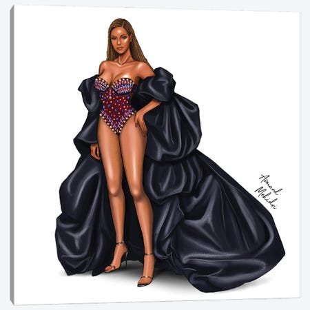 Beyonce Canvas Print #MHD95} by Armand Mehidri Canvas Art Print