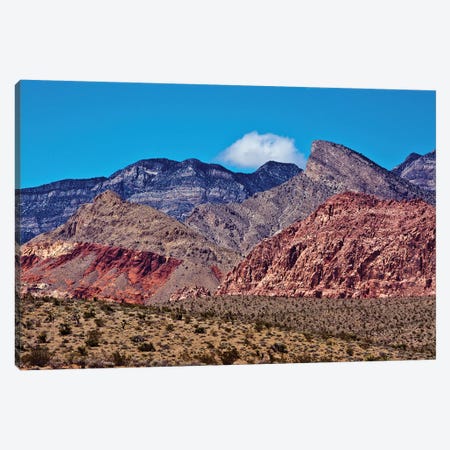 Red Rock Canyon, National Conservation Area, Nevada, USA Canvas Print #MHE18} by Michel Hersen Art Print
