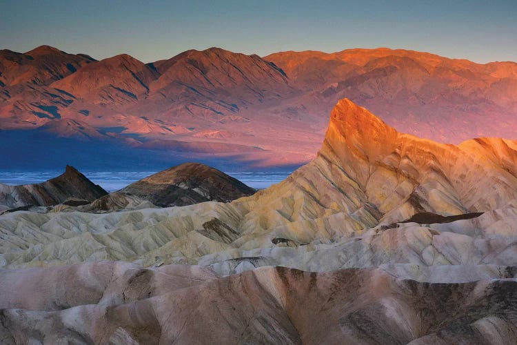 First Light Over Manly Beacon, Death Valley National Park, California, USA