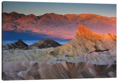 First Light Over Manly Beacon, Death Valley National Park, California, USA Canvas Art Print - Death Valley National Park Art