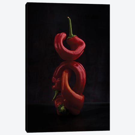 3 Red Pepper (Hommage To Edward Weston) Canvas Print #MHF32} by Michael Frank Canvas Art