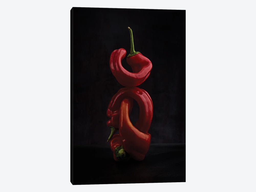 3 Red Pepper (Hommage To Edward Weston) by Michael Frank 1-piece Canvas Art Print