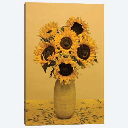 Sunflowers Canvas Print #MHF7} by Michael Frank Canvas Art Print