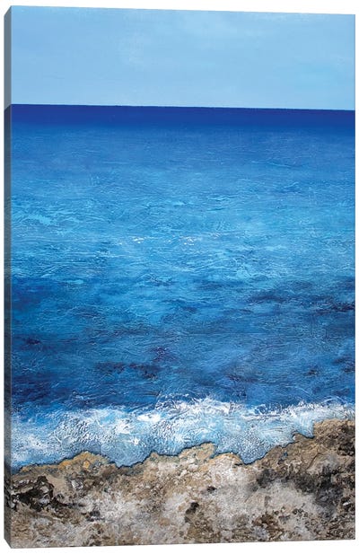 Deep Blue Canvas Art Print - Martina Hartusch