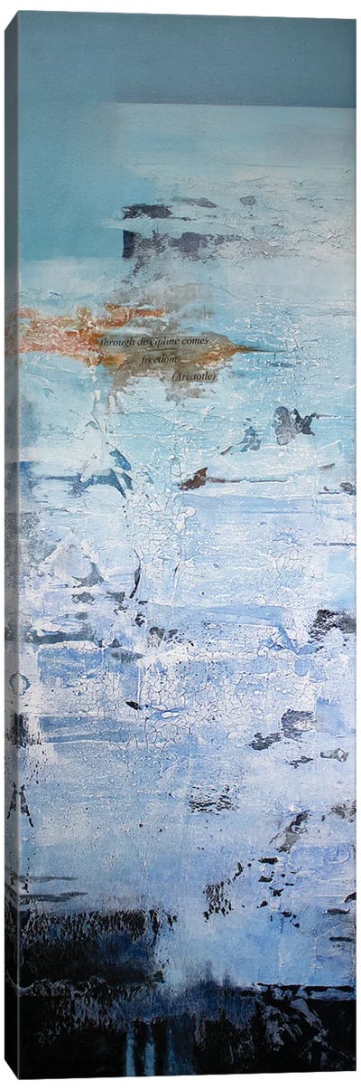 Freedom II Canvas Art Print - Blue Abstract Art