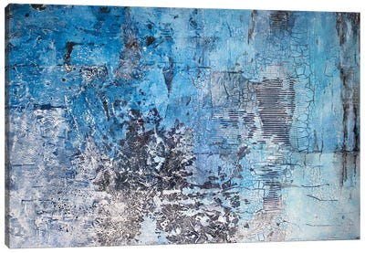 Abstract Blue I Canvas Art Print - Martina Hartusch