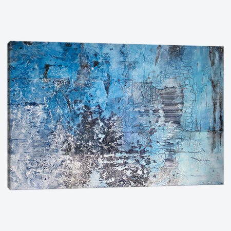 Abstract Blue I Canvas Print #MHH2} by Martina Hartusch Canvas Wall Art