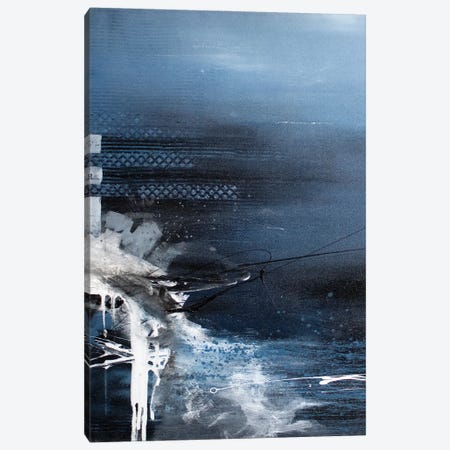 Jump Into Blue Canvas Print #MHH33} by Martina Hartusch Canvas Art