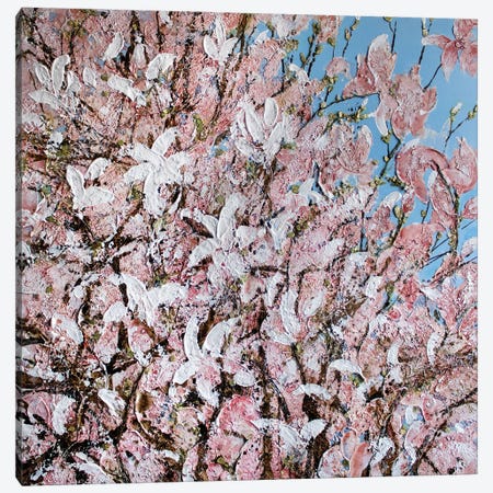 Magnolia Canvas Print #MHH35} by Martina Hartusch Art Print