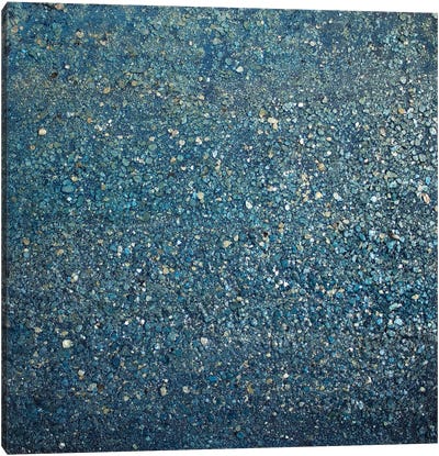 Sparkling Blue Canvas Art Print - Industrial Décor