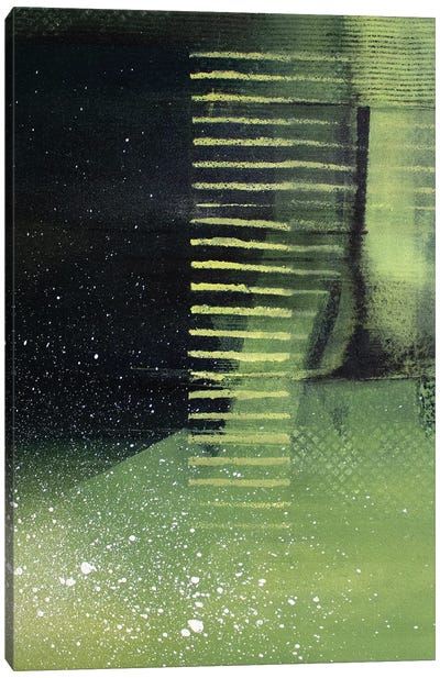 Stairway To The Green Heaven Canvas Art Print - Martina Hartusch