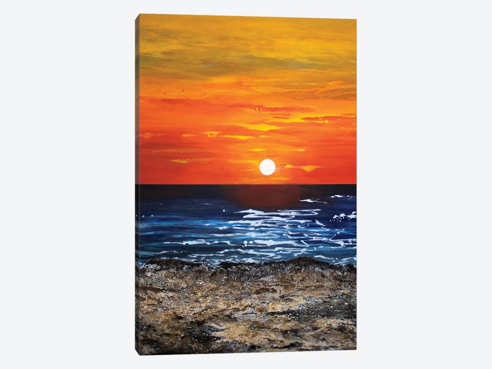 Sunset by Martina Hartusch 1-piece Canvas Art Print