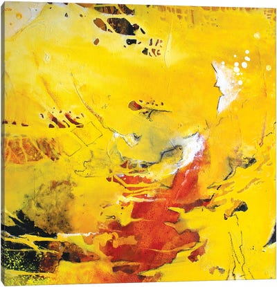 Sunshine Reggae Canvas Art Print - Yellow Art