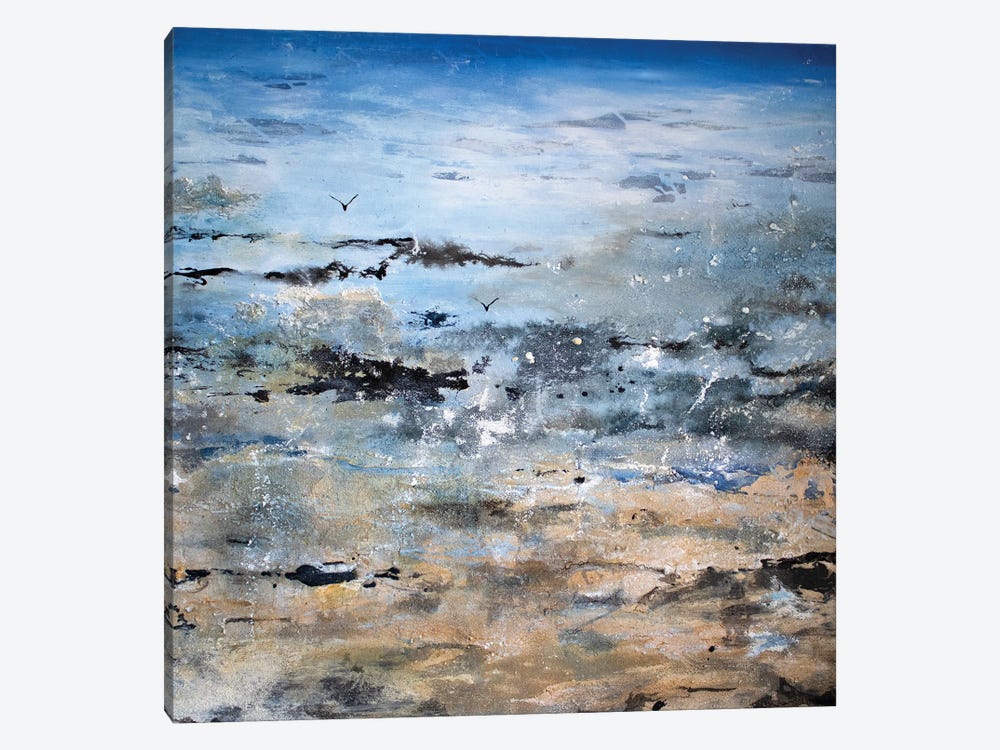 At The Seaside by Martina Hartusch 1-piece Canvas Wall Art