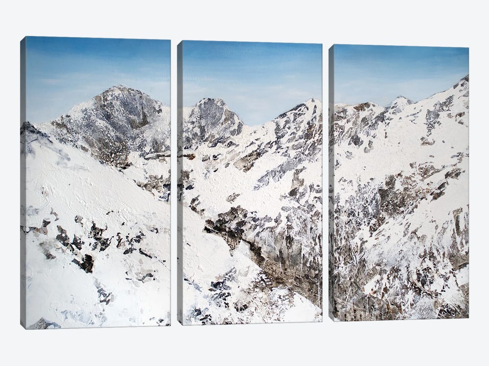 Winter Mountains by Martina Hartusch 3-piece Canvas Art