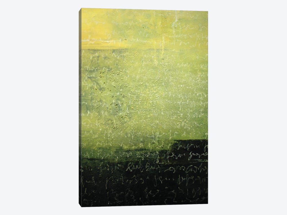 Written On Green by Martina Hartusch 1-piece Canvas Art Print