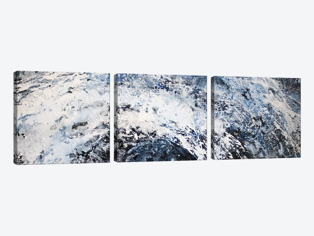 Big Wave by Martina Hartusch 3-piece Canvas Print