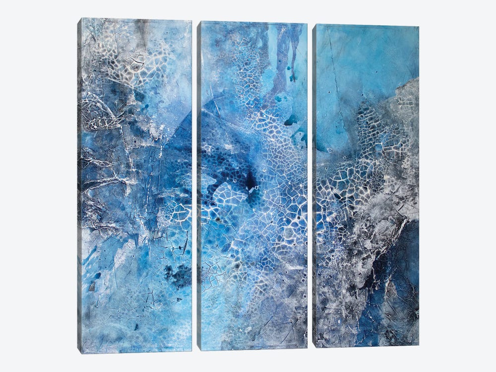 Blue Miracle by Martina Hartusch 3-piece Canvas Artwork