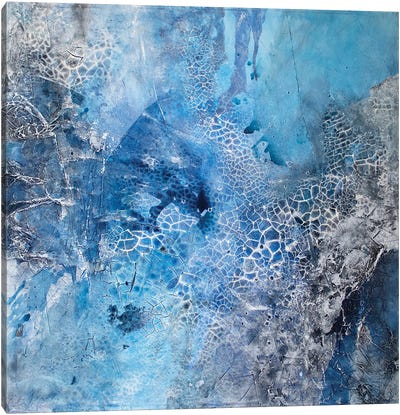 Blue Miracle Canvas Art Print - Blue Abstract Art