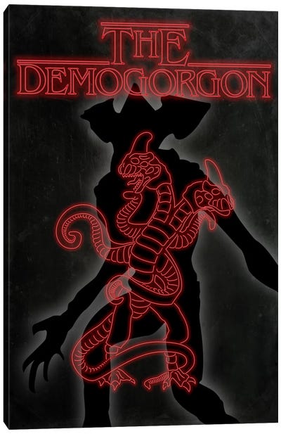 The Demogorgon Canvas Art Print - Stranger Things