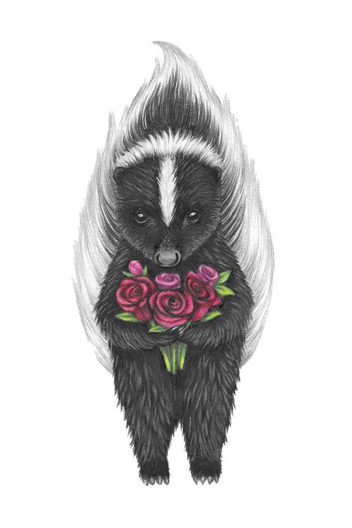 Skunk With Roses