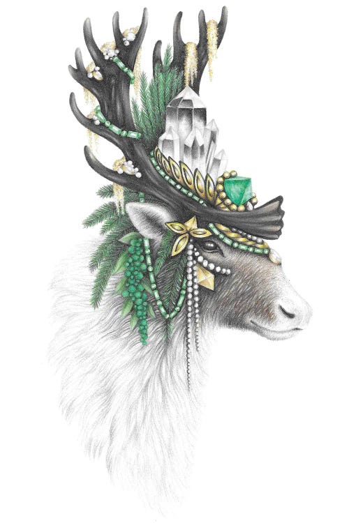 Majestic Caribou by Abundance Illustration  wall art
