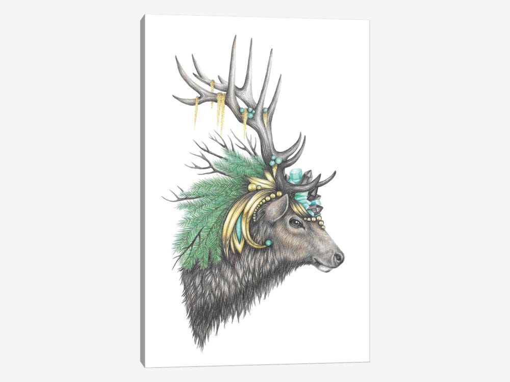 Majestic Elk by Mandy Heck 1-piece Art Print