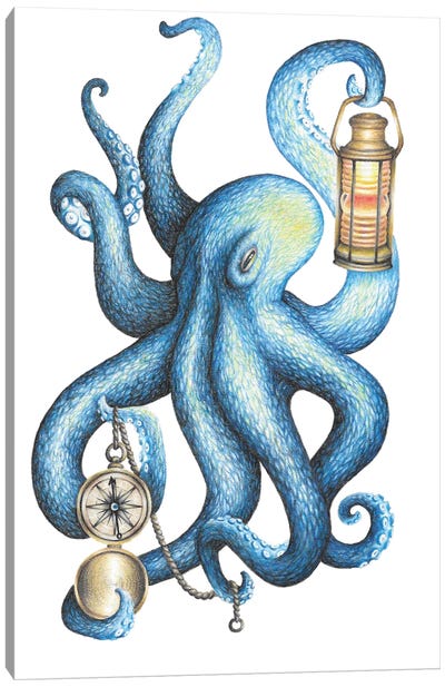 Octopus Canvas Art Print - Mandy Heck