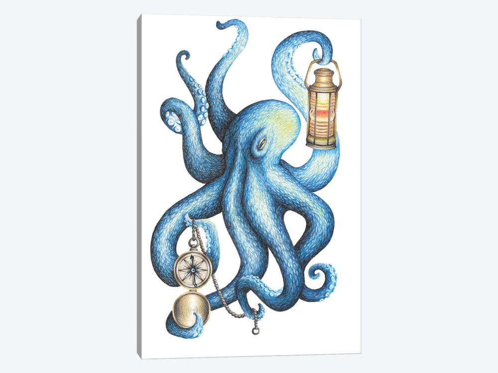 Octopus by Mandy Heck 1-piece Canvas Artwork