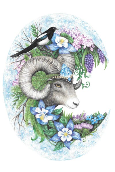 Majestic Big Horned Sheep by Mandy Heck multi panel art