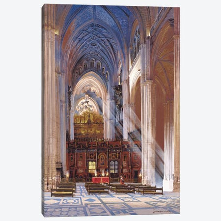 Sevilla Cathedral Canvas Print #MHM101} by Maher Morcos Canvas Wall Art