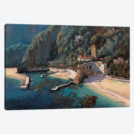 South Of Positano Canvas Print #MHM105} by Maher Morcos Canvas Art Print