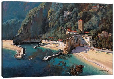 South Of Positano Canvas Art Print - Maher Morcos